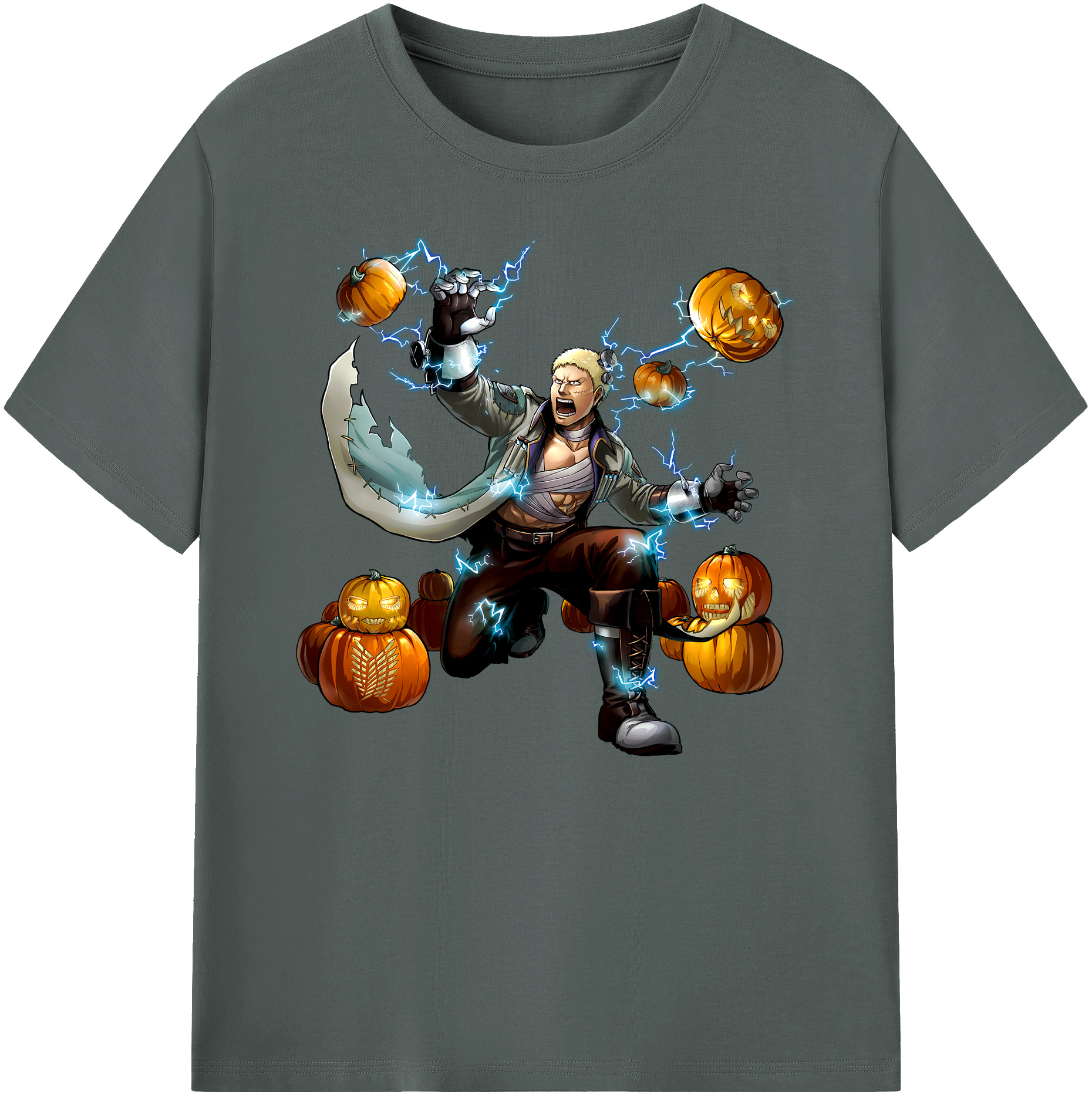 （画像用） 進撃の巨人 ライナー・ブラウン Attack on Titan Reiner Braun 綿100％ メンズ半袖Tシャツ｜肌触りやわらか＆通気性